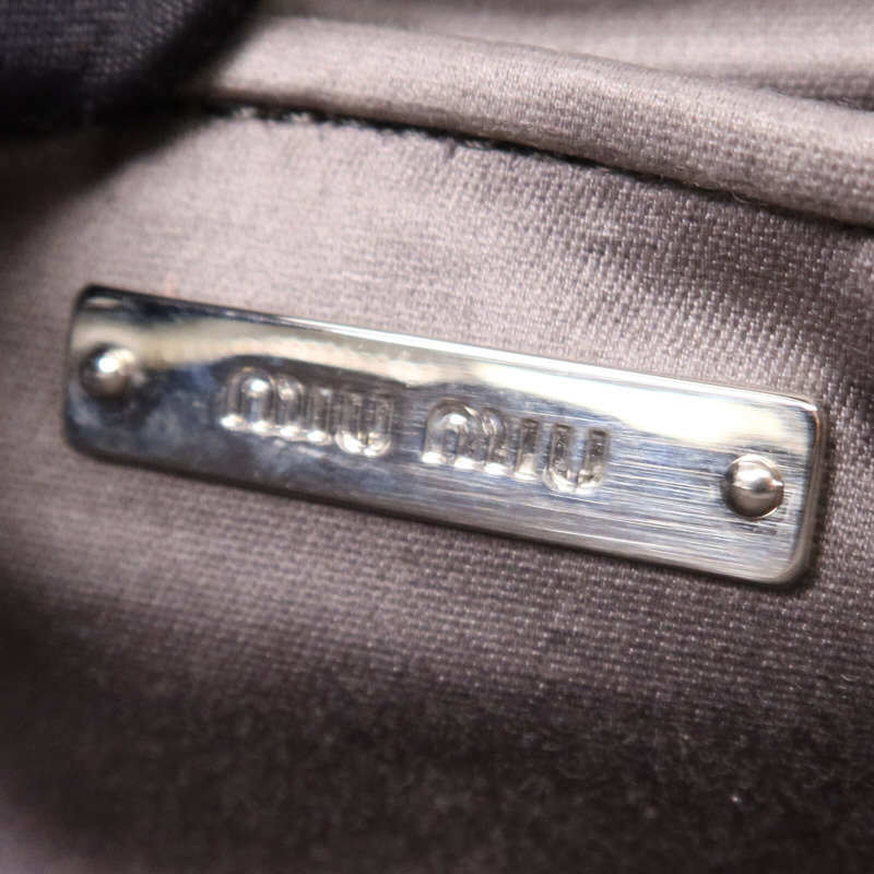 Miu Miu 羊皮皮革Shoulder Bag銀扣鏈帶肩背袋-6