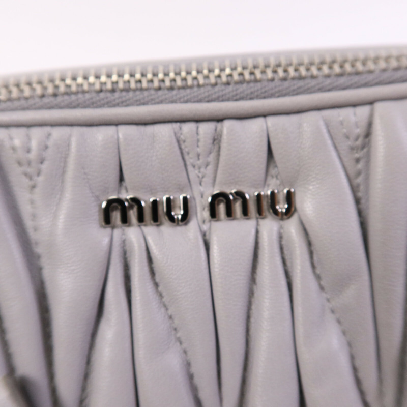 Miu Miu 羊皮皮革Shoulder Bag銀扣鏈帶肩背袋-7