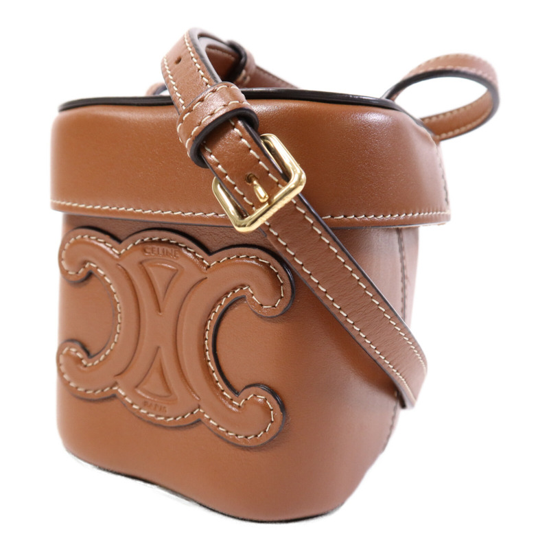 CELINE 牛皮皮革Small Box Cuir金扣肩背袋-2