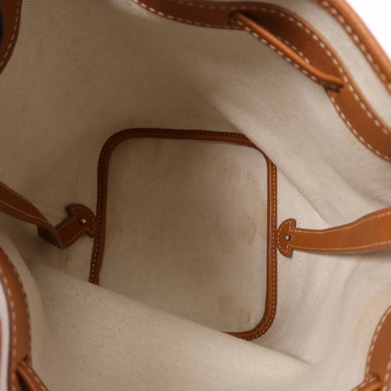 GOYARD 塗層帆布Petit Flot Bucket銀扣肩背袋-4