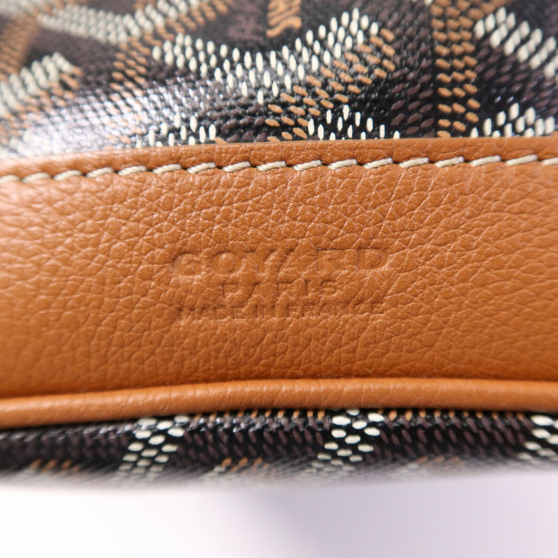 GOYARD 塗層帆布Petit Flot Bucket銀扣肩背袋-5