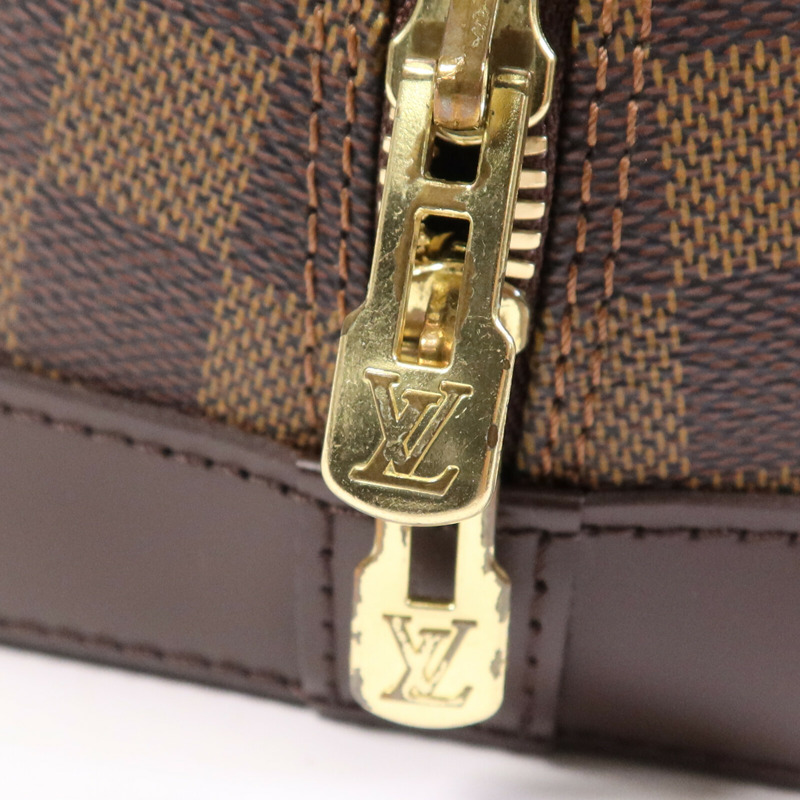 LOUIS VUITTON Damier Alma金扣手挽袋-6