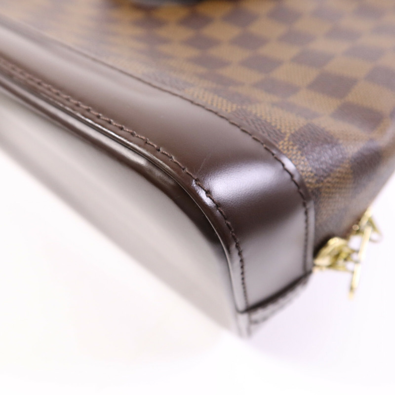 LOUIS VUITTON Damier Alma金扣手挽袋-10