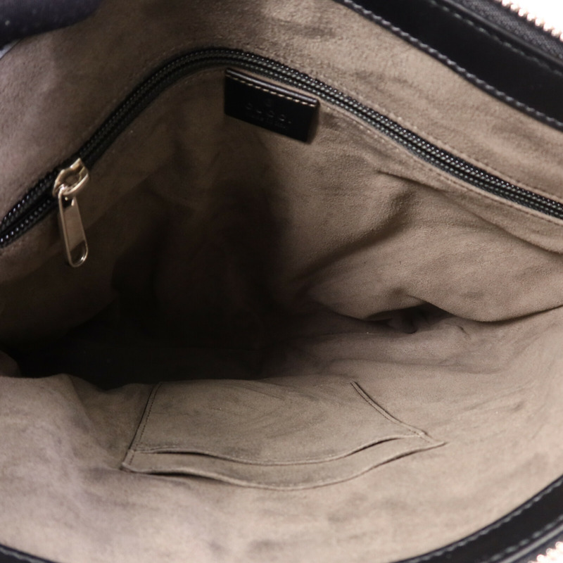 GUCCI 牛皮皮革Shoulder Bag銀扣肩背袋-4