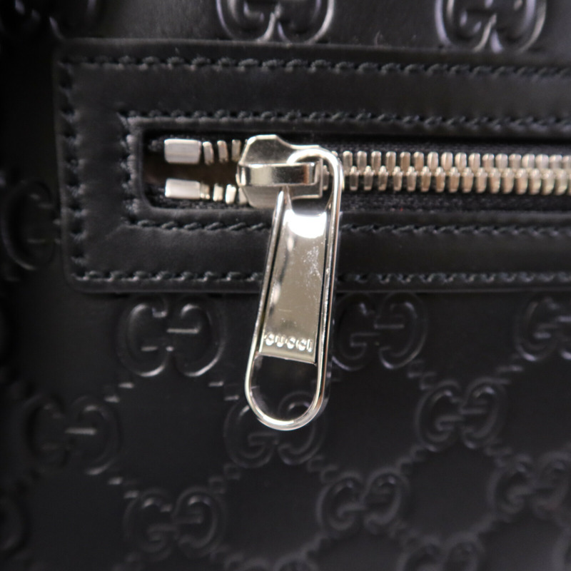 GUCCI 牛皮皮革Shoulder Bag銀扣肩背袋-7