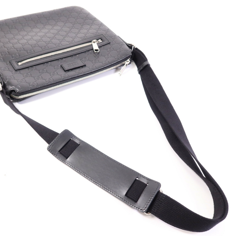 GUCCI 牛皮皮革Shoulder Bag銀扣肩背袋-13