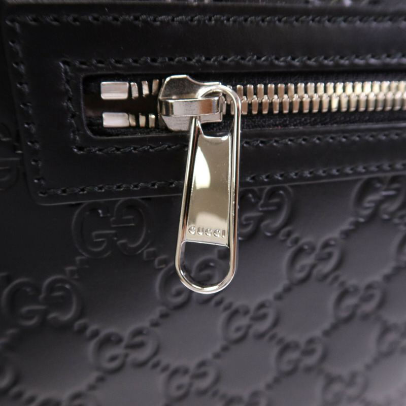 GUCCI 牛皮皮革Shoulder Bag銀扣肩背袋-14