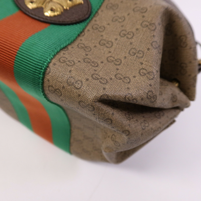 GUCCI 塗層帆布New Candy金扣肩背袋-8