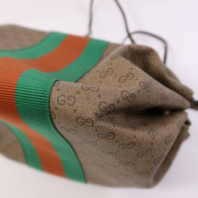 GUCCI 塗層帆布New Candy金扣肩背袋-10