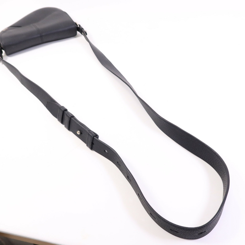 Dior 牛皮皮革Mini Saddle銀扣肩背袋-9