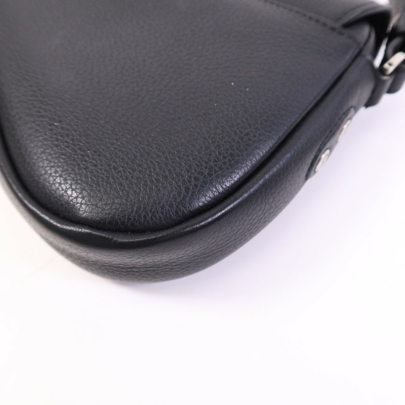 Dior 牛皮皮革Mini Saddle銀扣肩背袋-12
