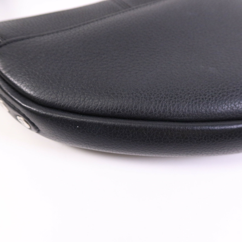Dior 牛皮皮革Mini Saddle銀扣肩背袋-13