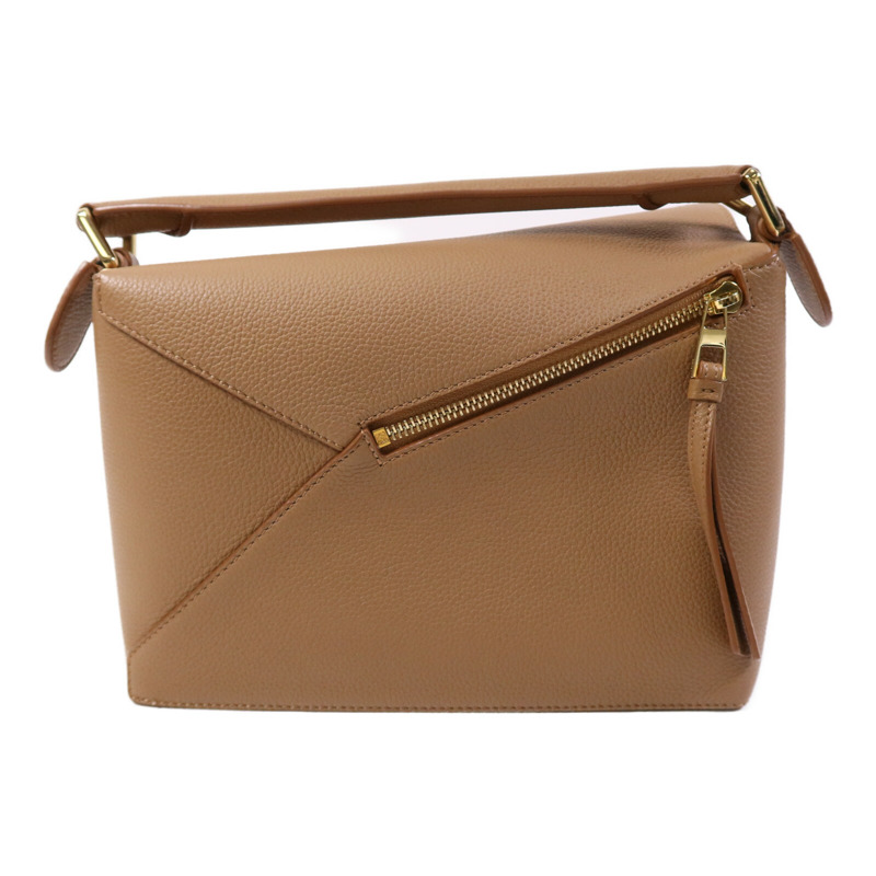 LOEWE 牛皮皮革Small Puzzle Edge金扣手挽肩背兩用袋-1