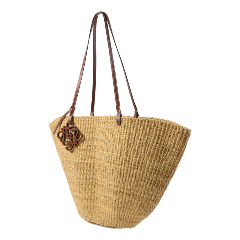 LOEWE 藤料Shell Basket Bag肩背袋-2