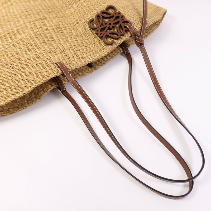 LOEWE 藤料Shell Basket Bag肩背袋-6