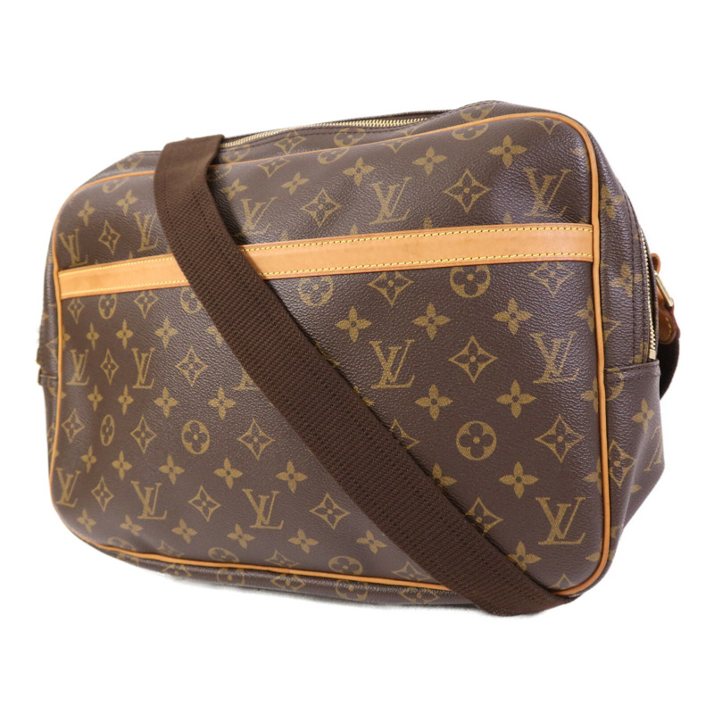 LOUIS VUITTON Monogram Reporter GM金扣肩背袋-2