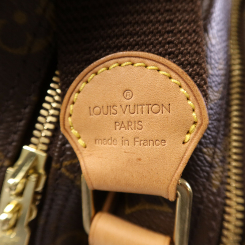 LOUIS VUITTON Monogram Reporter GM金扣肩背袋-6