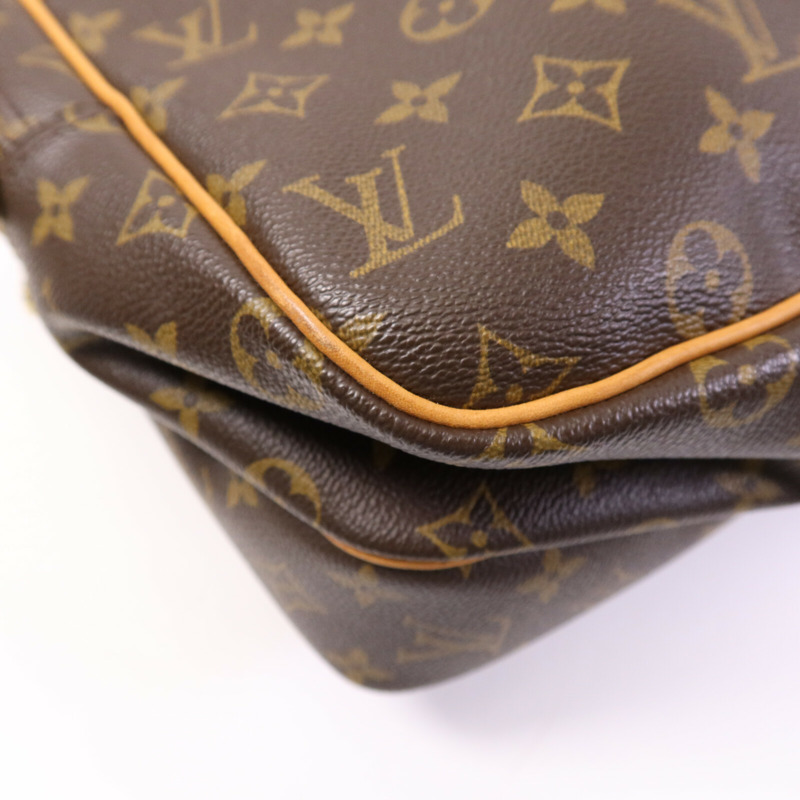 LOUIS VUITTON Monogram Reporter GM金扣肩背袋-11