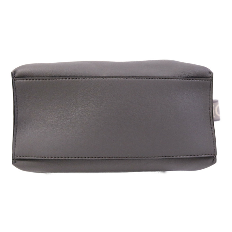 LOEWE 牛皮皮革Cubi Cross Body銀扣肩背袋-3