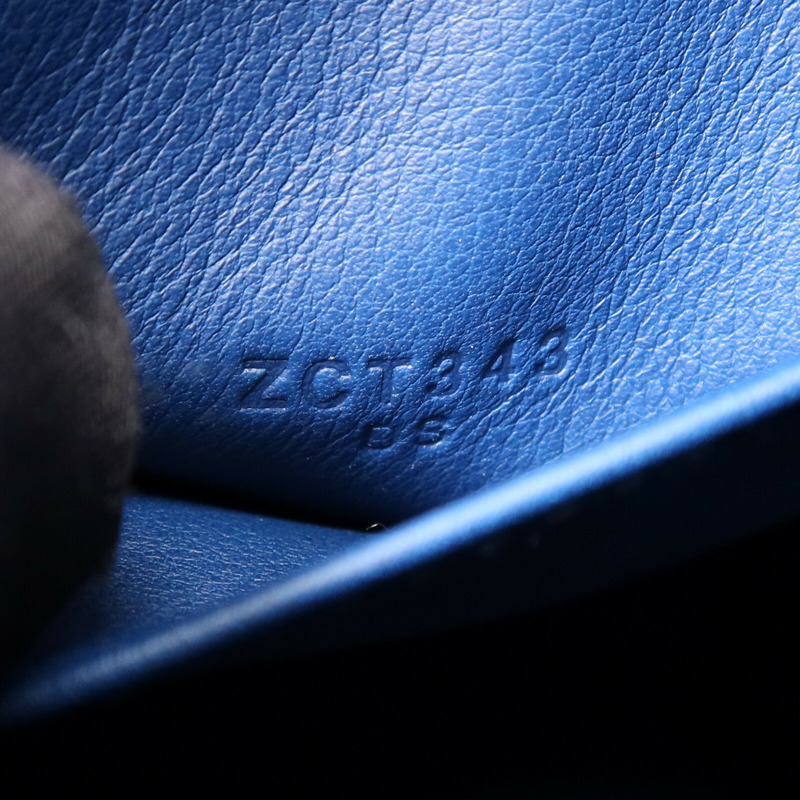 HERMES Swift皮革Mini Lindy金扣手挽肩背兩用袋Deep Blue-7