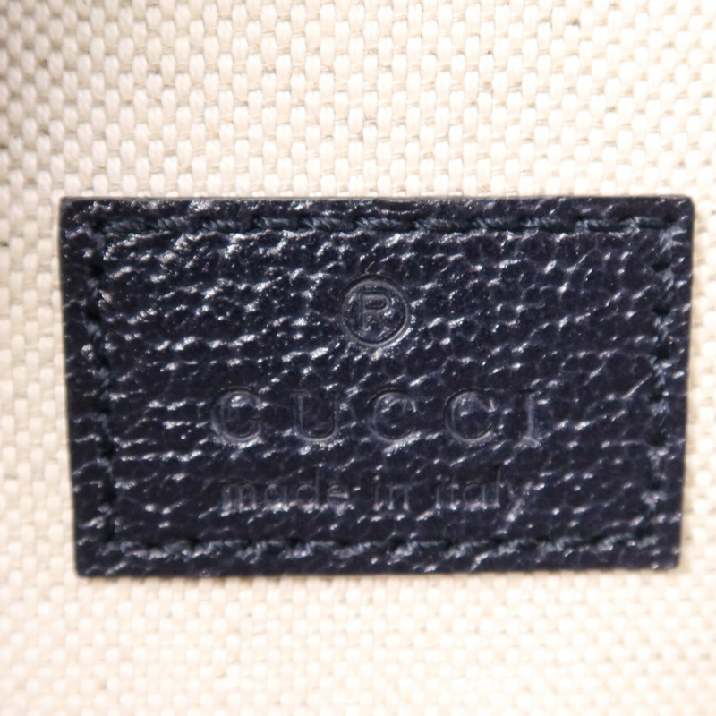 GUCCI 塗層帆布Ophidia GG Supreme銀扣腰包-5