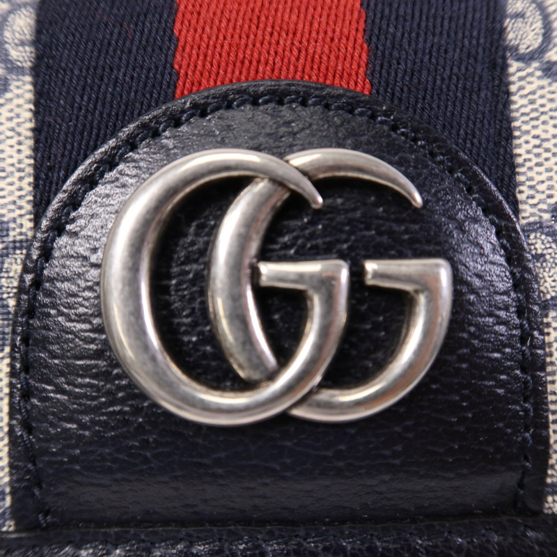 GUCCI 塗層帆布Ophidia GG Supreme銀扣腰包-6