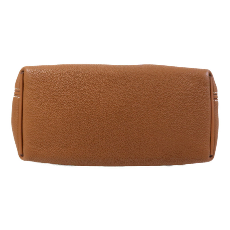 HERMES Clemence皮革24/24 29CM金扣手挽肩背兩用袋Gold-3