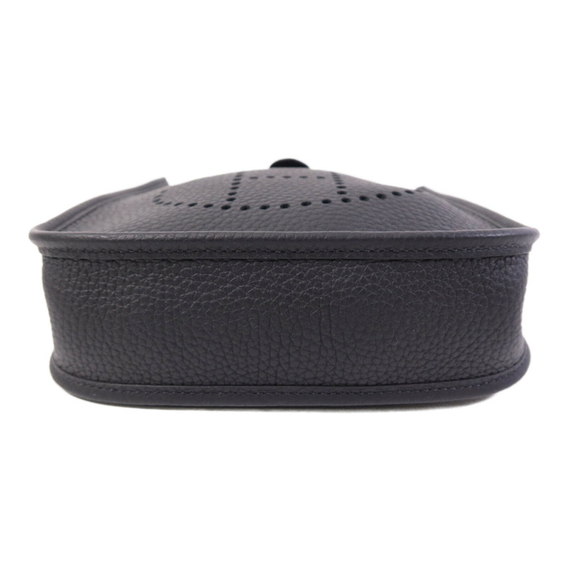 HERMES Clemence皮革Evelyne TPM金扣肩背袋Noir-3