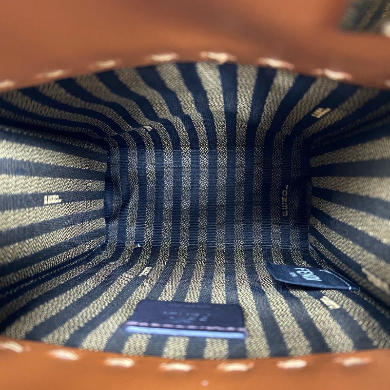 ☆ Fendi 芬迪 Brown Calfskin Sunshine Logo 2 Way Bag 8BS051 啡色小牛皮兩用袋 - 267000941-14