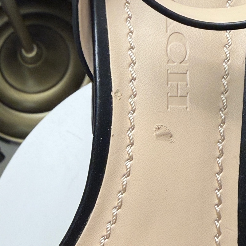 COACH 馬車質感粗跟鞋-16