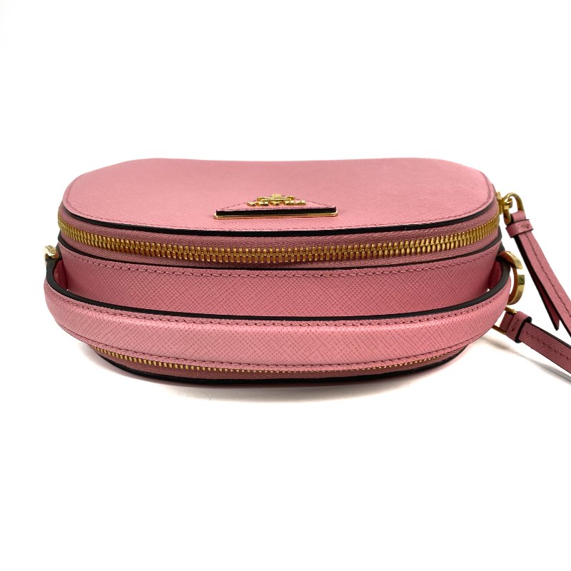 ☆ Prada 普拉達 Pink Saffiano Leather 2 Way Bag 粉紅色十字壓紋牛皮兩用袋 - 267000804-6