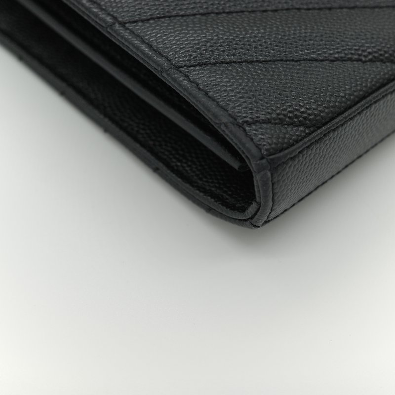 Saint Laurent 聖羅蘭  Cassandre WOC 黑色顆粒紋牛皮 金扣 鏈帶包 斜背包-7