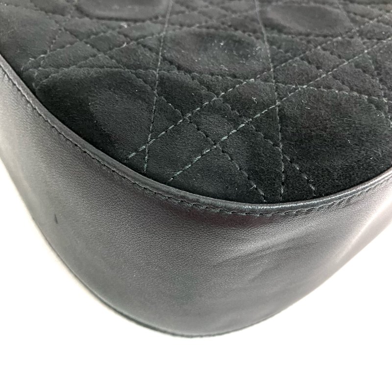 ☆ Christian Dior 迪奧 Back Suede Shoulder Bag 黑色麂皮肩背袋 - 267001054-6