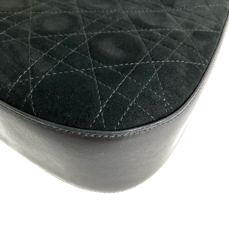 ☆ Christian Dior 迪奧 Back Suede Shoulder Bag 黑色麂皮肩背袋 - 267001054-7