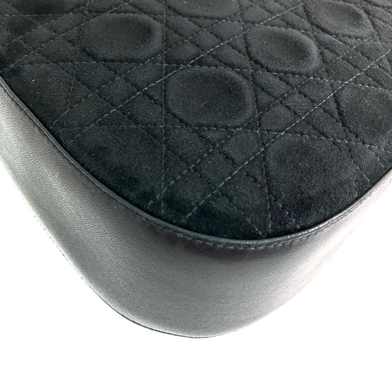 ☆ Christian Dior 迪奧 Back Suede Shoulder Bag 黑色麂皮肩背袋 - 267001054-8