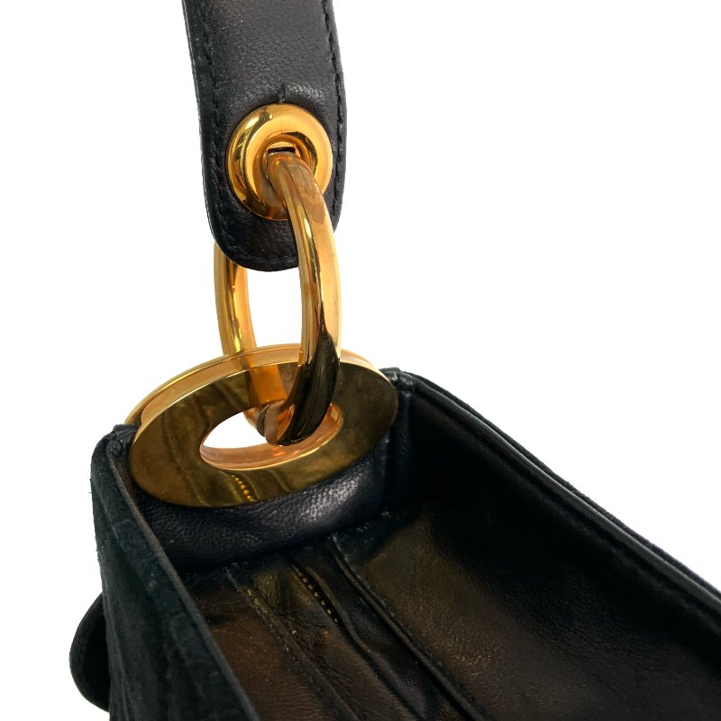 ☆ Christian Dior 迪奧 Back Suede Shoulder Bag 黑色麂皮肩背袋 - 267001054-14