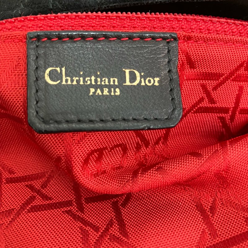 ☆ Christian Dior 迪奧 Back Suede Shoulder Bag 黑色麂皮肩背袋 - 267001054-19
