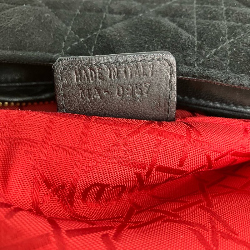 ☆ Christian Dior 迪奧 Back Suede Shoulder Bag 黑色麂皮肩背袋 - 267001054-20