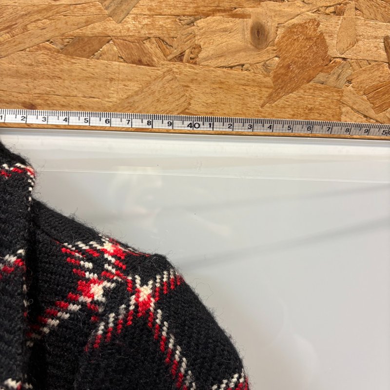 【美收精品】BURBERRY黑白紅色格子大衣 5-10-14