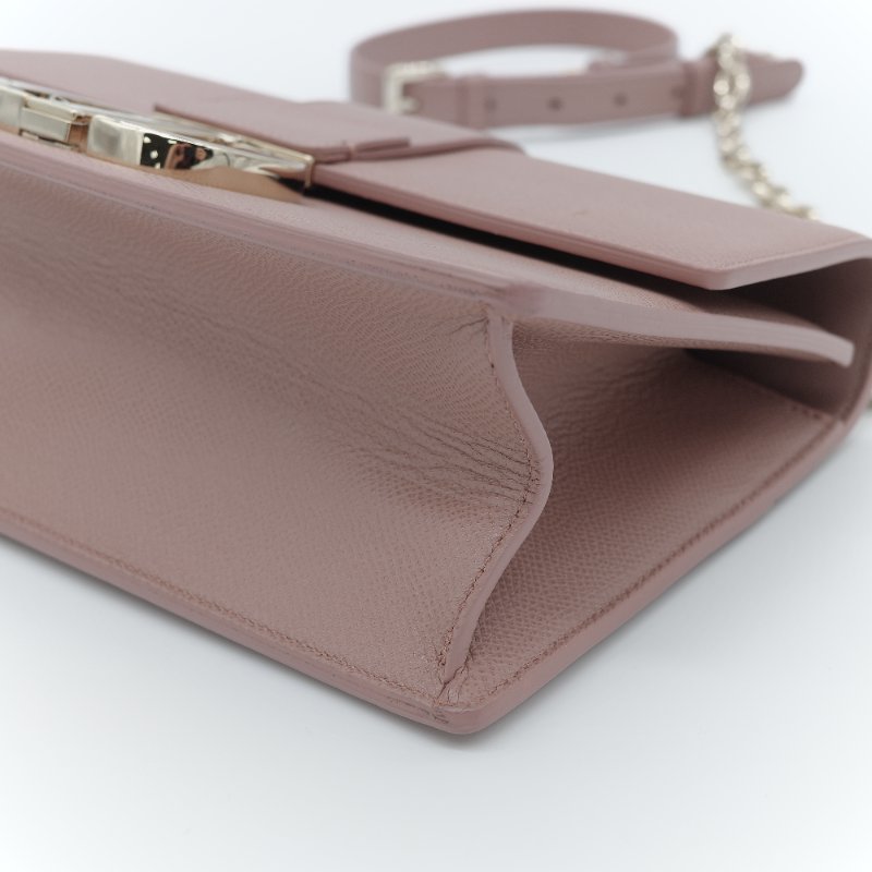 Dior 迪奧 30 Montaigne 粉色 顆粒紋小牛皮 翻蓋鏈帶包 肩背包-17