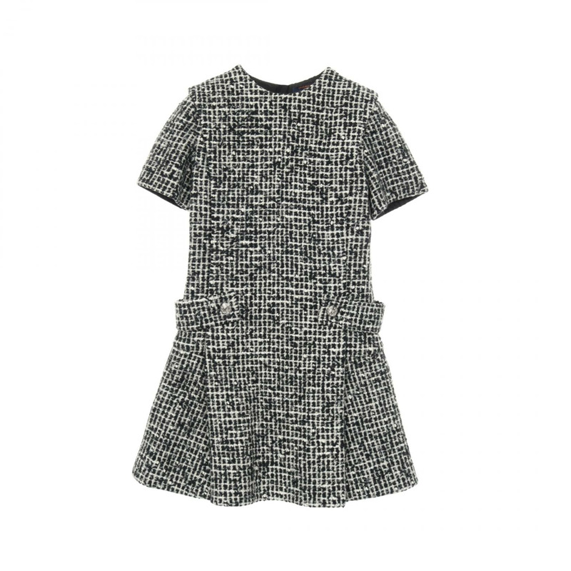 路易威登 (LOUIS VUITTON) 羊毛材質黑白滑冰裙，二手女款，尺寸 34-0