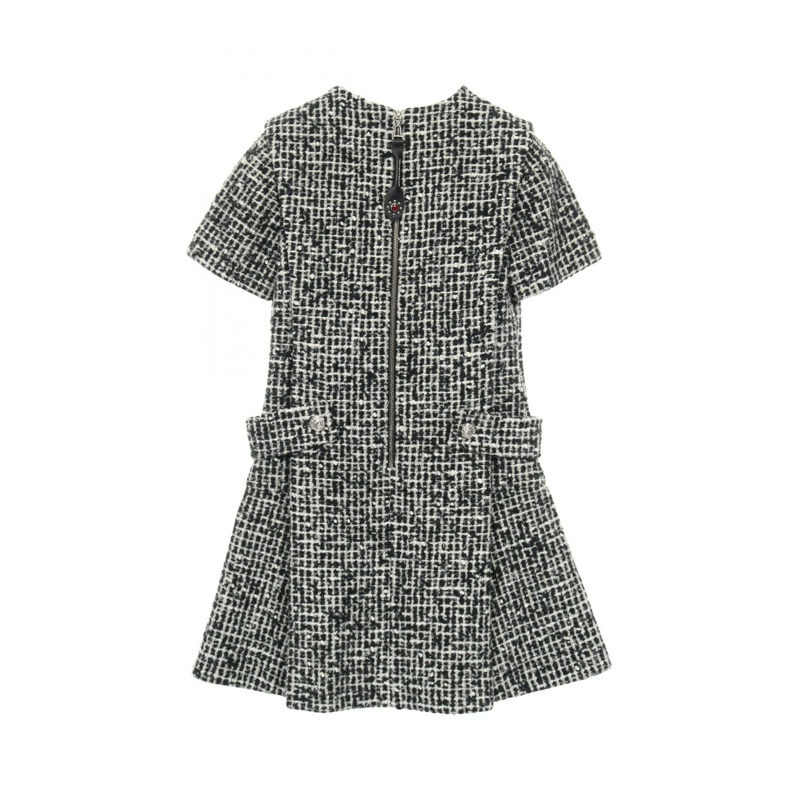 路易威登 (LOUIS VUITTON) 羊毛材質黑白滑冰裙，二手女款，尺寸 34-1