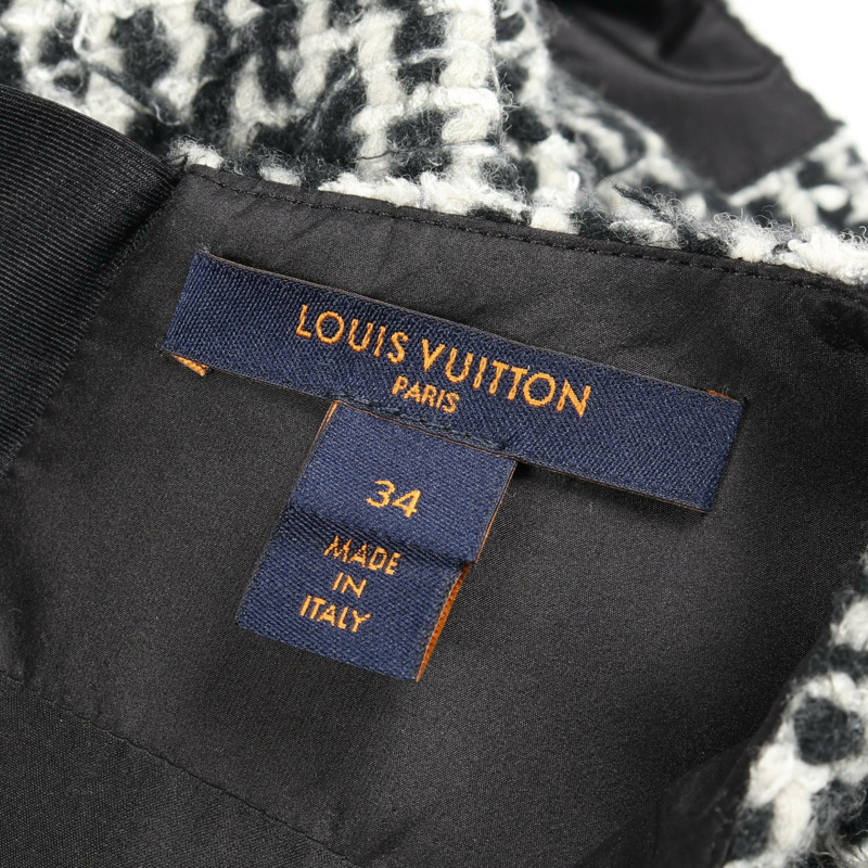 路易威登 (LOUIS VUITTON) 羊毛材質黑白滑冰裙，二手女款，尺寸 34-2
