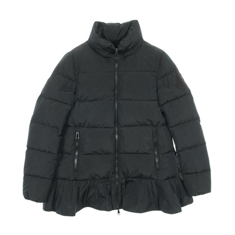 MONCLER BRUNEC 黑色聚酯羽絨服，二手女款