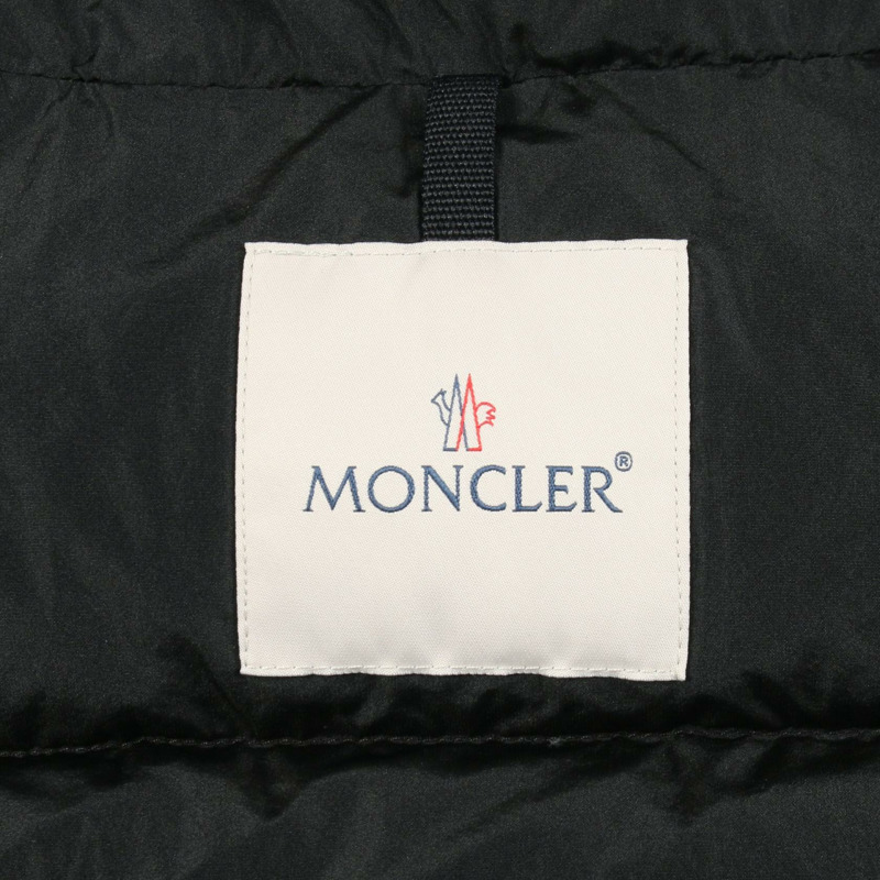 MONCLER BRUNEC 黑色聚酯羽絨服,二手女款-2