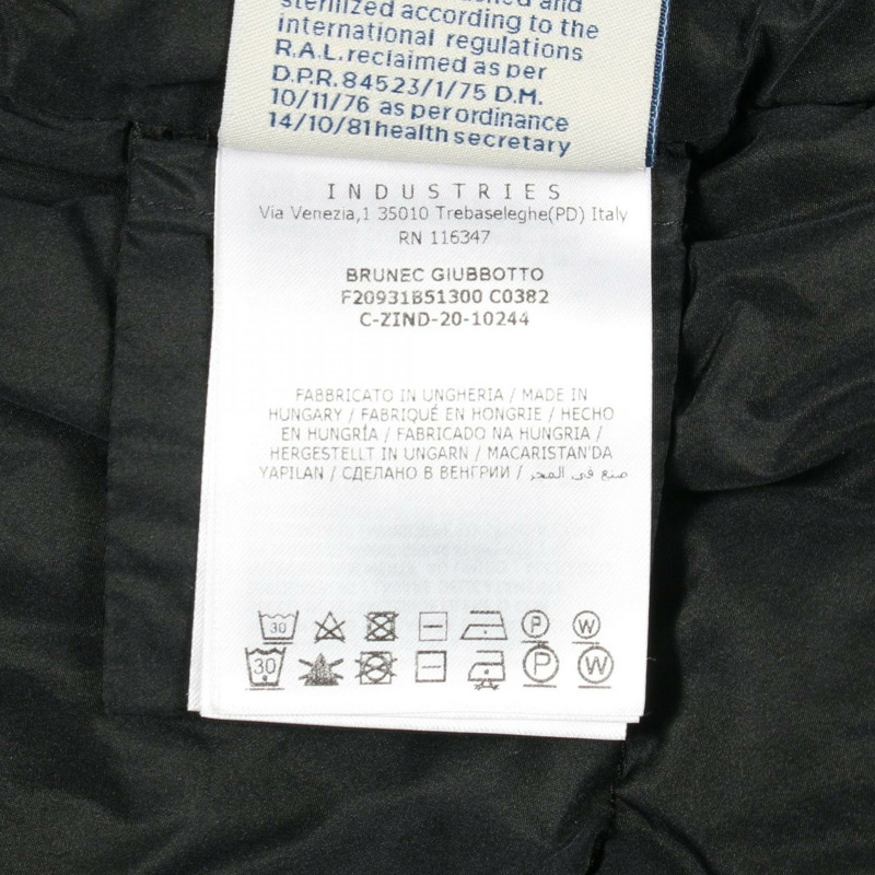 MONCLER BRUNEC 黑色聚酯羽絨服,二手女款-4