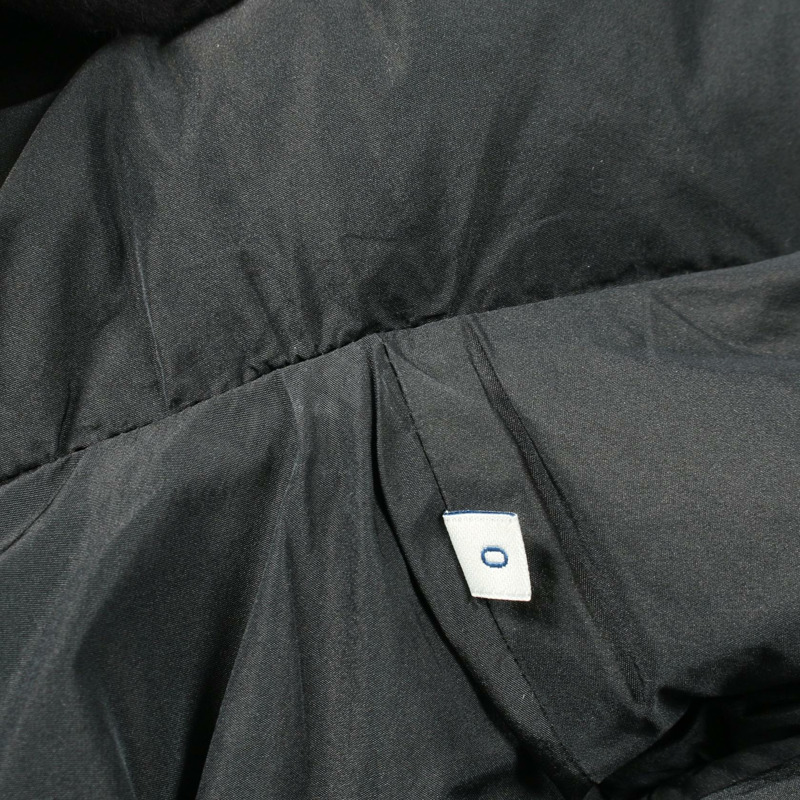 MONCLER BRUNEC 黑色聚酯羽絨服,二手女款-6