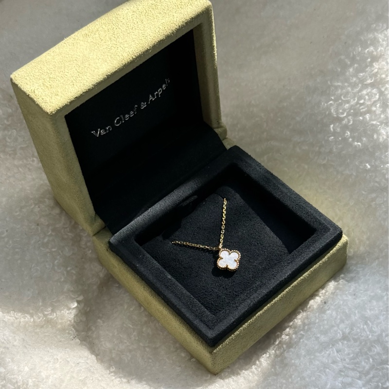 Vca 白貝母 項鍊 小號-5