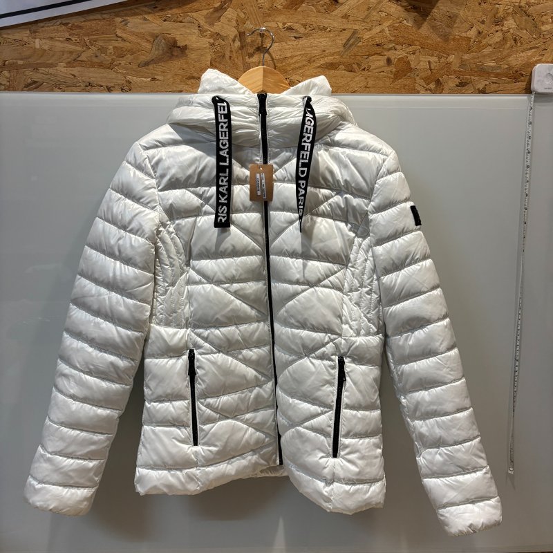 【美收精品】KARL LAGERFELD白色羽絨外套 4-1000-0