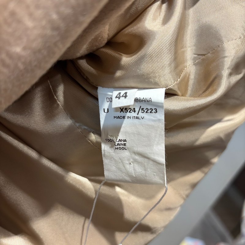 【美收精品】DOLCE＆GABBANA米白色大衣 5-29-8